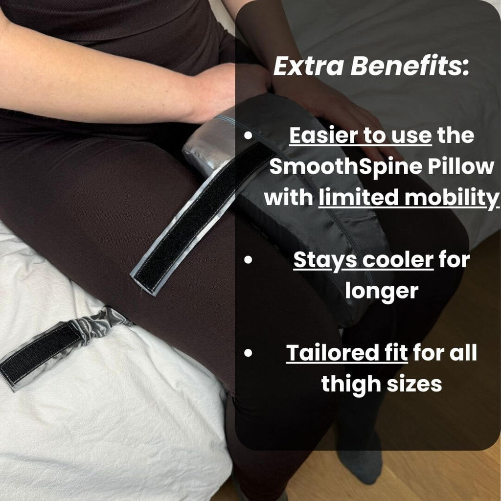 Silk Velcro Strap Case for SmoothSpine Pillow